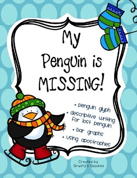Preview of My Penguin is Lost! (Glyph, Descriptive Writing, Graphing, Apostrophes)