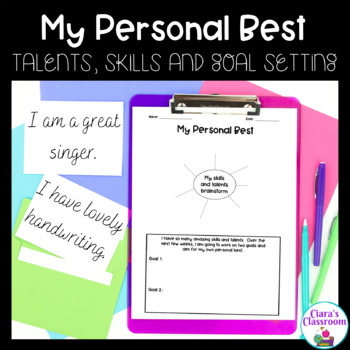 Preview of My Personal Best - Talents, Skills and Goal Setting Worksheet