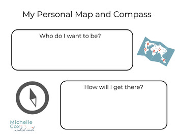 Preview of My Personal Map & Compass [Vision Statement, Vision Board, Personal Development]