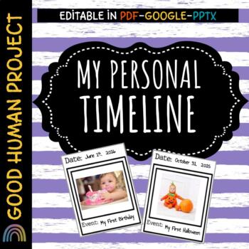 Preview of My Personal Timeline | Templates | Important Life Events | Editable