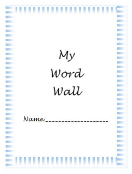 Preview of My Personal Word Wall