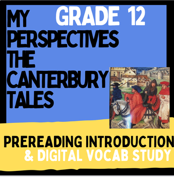Preview of My Perspectives: The Canterbury Tales Prereading Introduction Lesson and Vocab