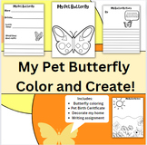 My Pet Butterfly Craft and Writing Activity!