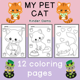 Coloring Pages for Kids - My Pet Cat