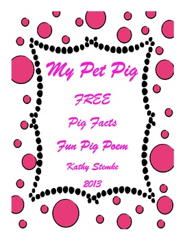 Preview of My Pet Pig Freebie