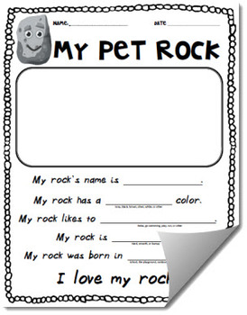 Everybody needs a rock writing activity for preschool