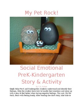 Preview of My Pet Rock! PreK/Kindergarten/SPED/Social Emotional Story and Activity Set
