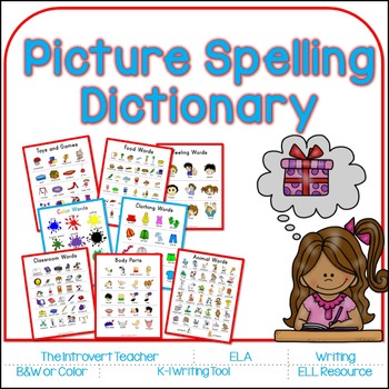 Preview of {My Picture Spelling Dictionary} Writing Resource for Primary Grades