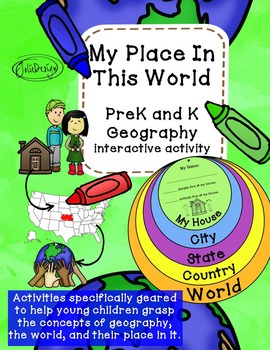 Preview of My Place In This World - PreK or K Geography Activity