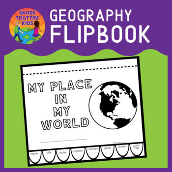 Preview of Me on the Map Geography Flip Book