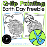 Dot Painting Earth Day with Q-tips