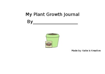 Preview of My Plant Growth Journal
