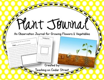 Preview of My Plant Observation Journal