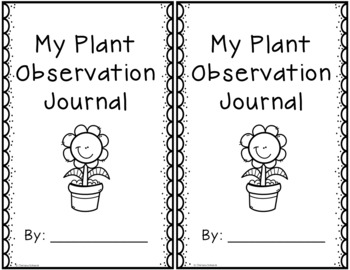 Plant Observation Journal by Created by Chelsea | TpT