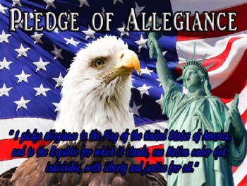 Preview of My Pledge of Allegiance Foldable Activity