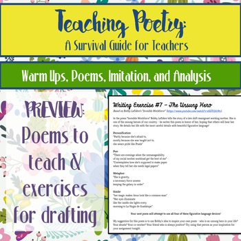 Teaching Poetry A Survival Guide Warm Ups Poems Analysis For Slam Poetry