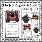 Porcupine Craft Activity | Animal Research Reports | Fores