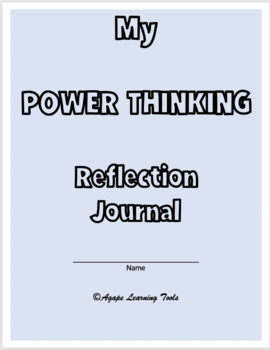 Preview of My Power Thinking Online and Printable Reflective Journa