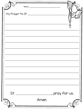 My Prayer to a Saint by Saints-in-the-Making | TPT
