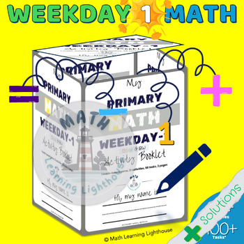 Preview of My Primary Math Weekday-1 Activity Booklet Plus Solutions