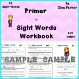 Sight Words Activities and Sight Words Sentences PRIMER  Workbook