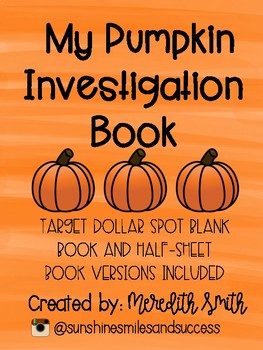 Preview of My Pumpkin Investigation Book
