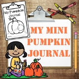 My Pumpkin Investigation Journal, Kindergarten Science, Fa