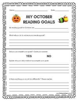 My Reading Goals: Student Reading Goals for the Entire Year II | TPT