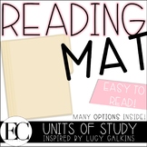 My Reading Mat: Inspired by Lucy Calkins Units of Study Re