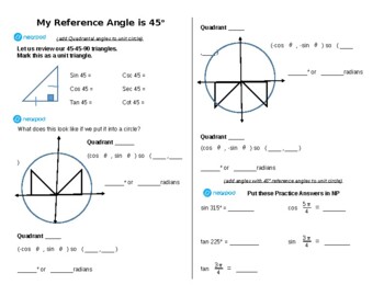 Preview of My Reference Angle is 45 Notes