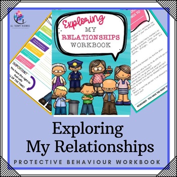 Preview of My Relationship Workbook - 24 Page Workbook (Protective Behavior Lesson Plans)