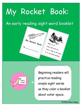 Preview of My Rocket Book: An early reading sight word booklet