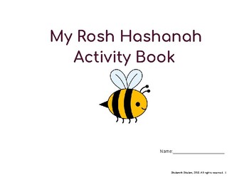 Preview of My Rosh Hashanah Activity Book!