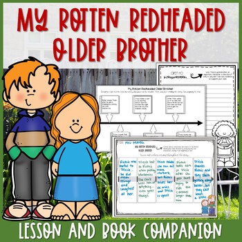 Preview of My Rotten Redheaded Older Brother Lesson and Book Companion