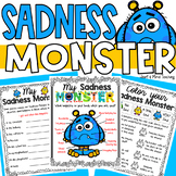 My Sadness Monster for Google Classroom Distance Learning