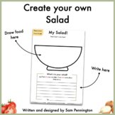 Create your own salad! A simple worksheet for kids