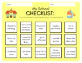 My School Checklist (Preschool/Kindergarten/First grade)