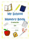 My School Memory Book - Elementary/Middle Grades -COLORFUL