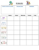 My School Week- Student Weekly Planner