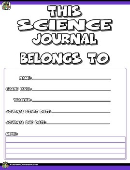 My Science Journal, Record Observations, Draw & Labels Specimens ...