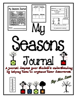 Preview of My Seasons Journal (For Elementary Students)