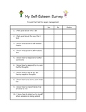 My Self Esteem survey Pre and Post survey for Self Esteem groups