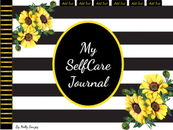 Preview of My Selfcare Journal-Sunflower Theme (Digital)