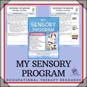 Preview of My Sensory Program - Occupational Therapy  - Gross Motor Planning