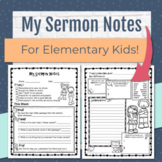 My Sermon Notes for Kids Set of 10 Different Pages Designe