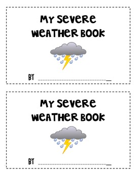 Preview of My Severe Weather Booklet