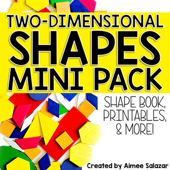 Preview of 2D Shapes Book, Printables, and More