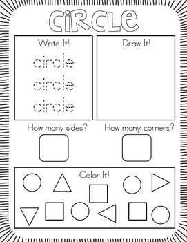 My Shape Book All About 2D Shapes by First Grade Garden | TpT