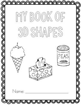 My Shape Book All About 3D Shapes by First Grade Garden | TpT