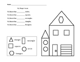 My Shape House Math Worksheet